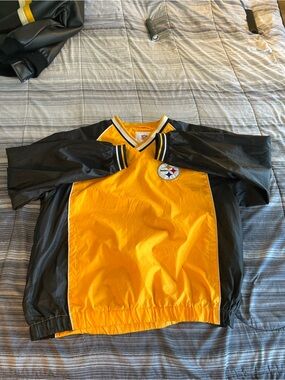 NFL Pittsburgh Steelers Yellow and Black Pullover Jacket